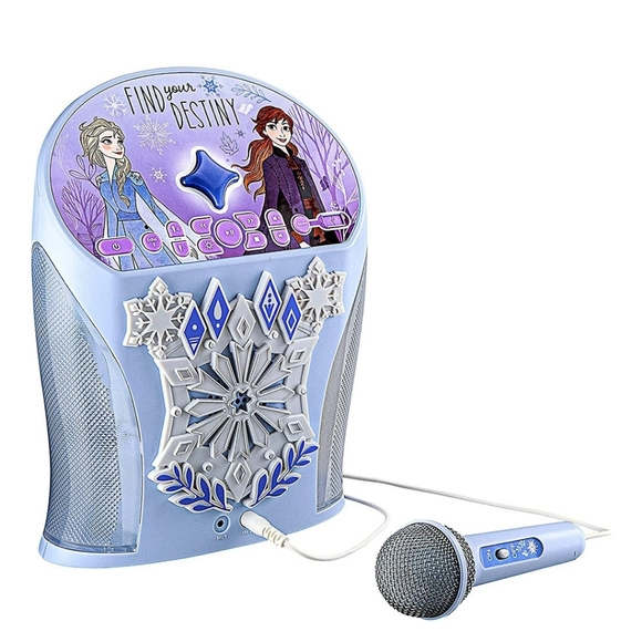 eKids Disney Frozen Karaoke Machine, Bluetooth Speaker with Microphone - Picture 1 of 6
